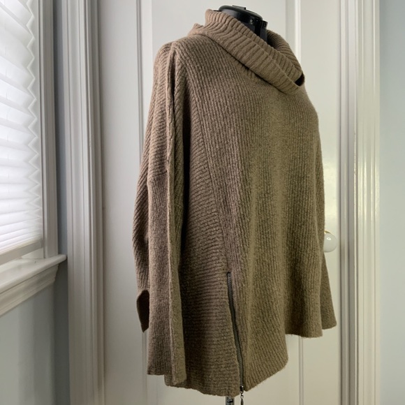 Faded Glory Side Zip Cowl Neck Poncho Sweater NWOT - Picture 7 of 10